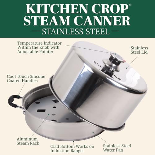 Stainless Steel Steam Canner with Temperature Indicator C811619