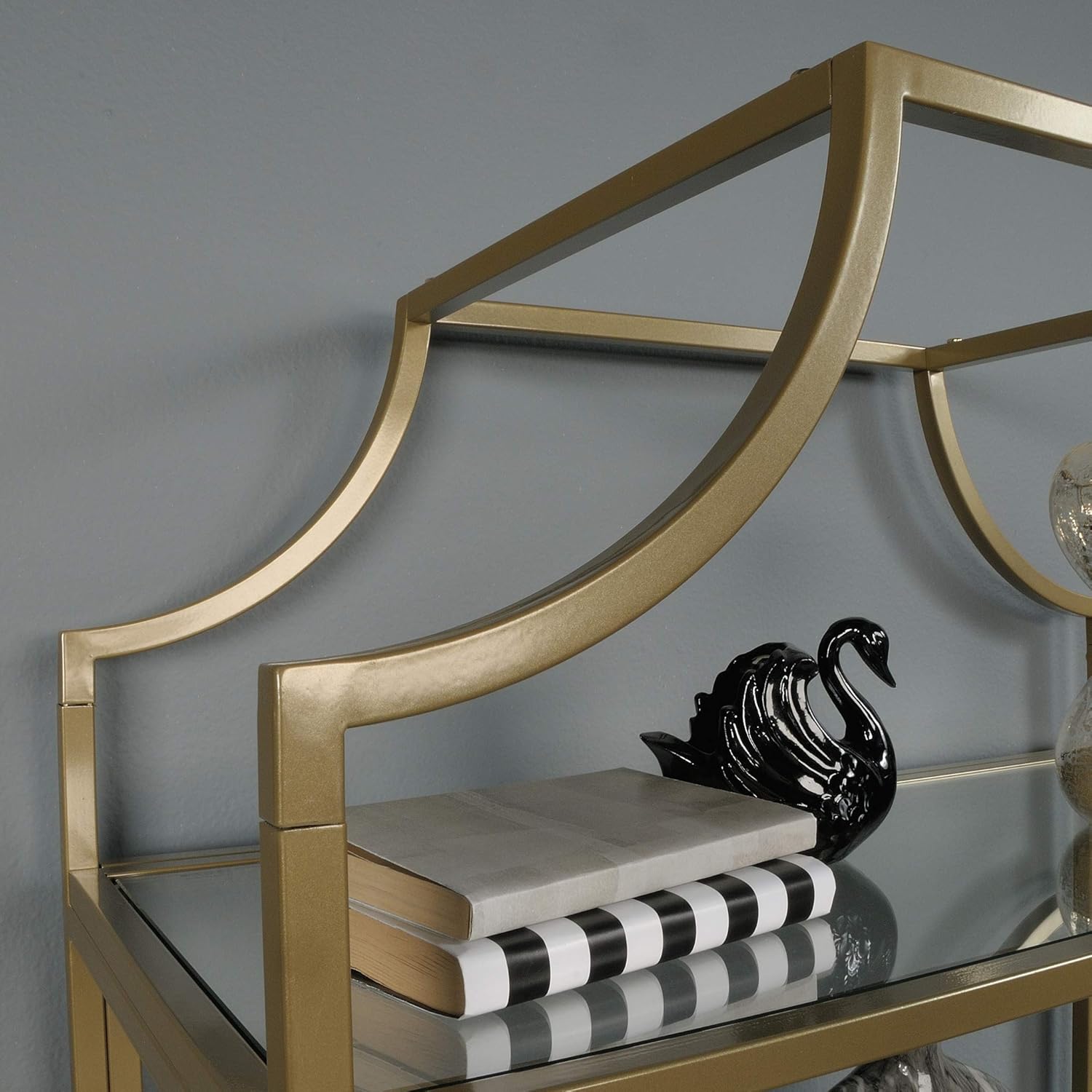 Satin Gold Bookcase K753918