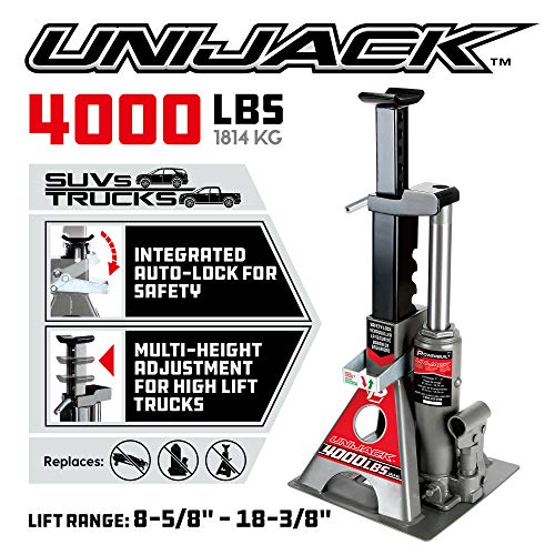 3 Ton Bottle Jack and Jack Stands with 6000 Pound Capacity E503