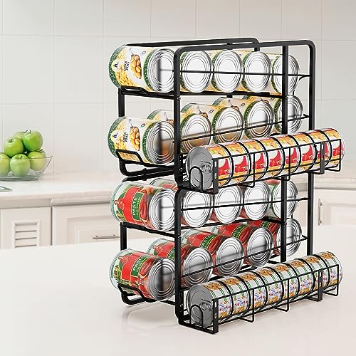 2 Pack Black Stackable Can Storage Dispenser N940776