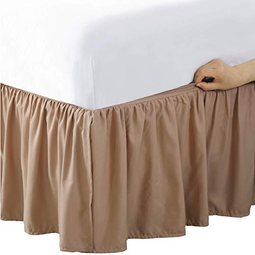 White King 14 Inch Drop Length Microfiber Bed Skirt Y832
