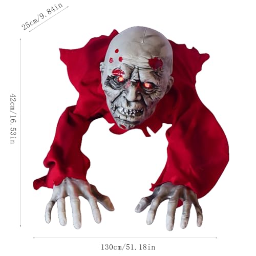 Halloween Zombie Groundbreaker Decoration with Scary Sound Glowing Eyes U24409