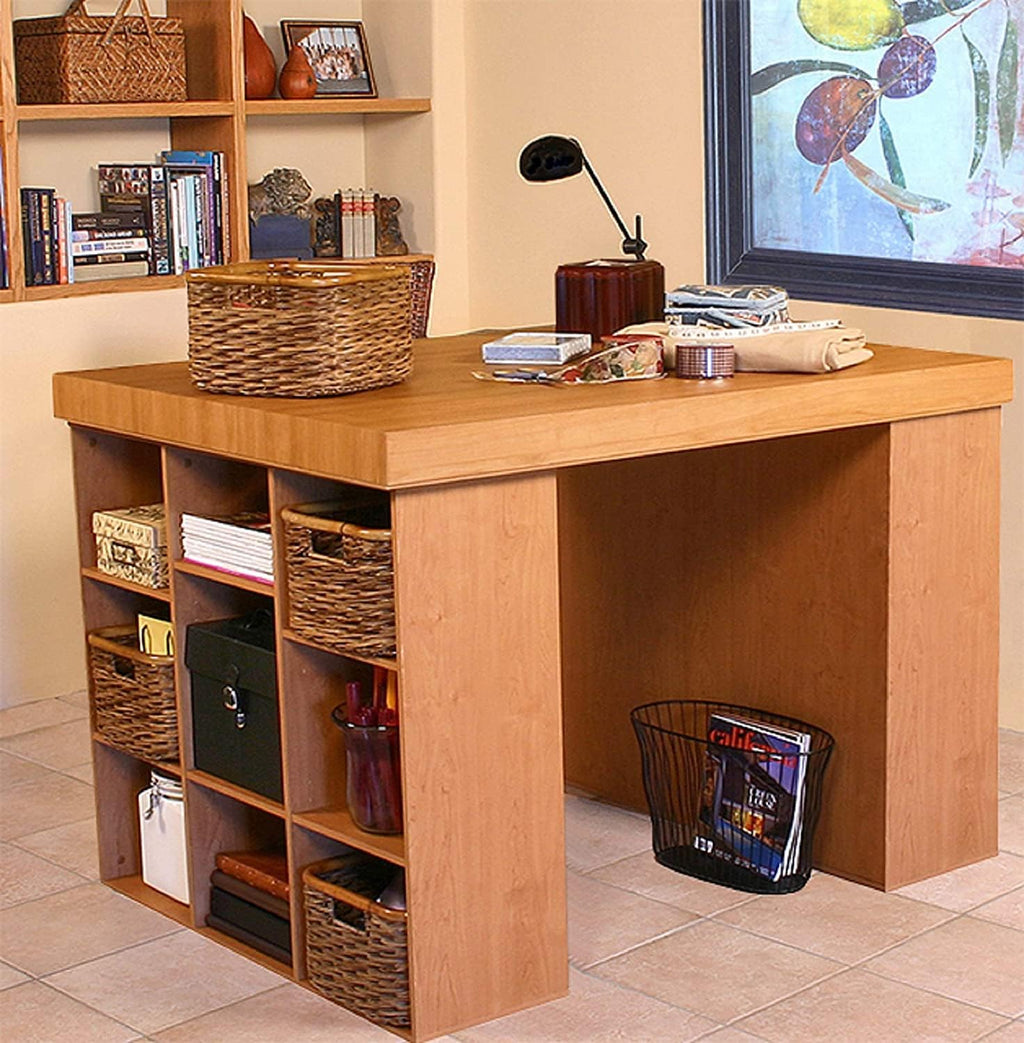 White Desk with 2 Bookcase Sides R215911