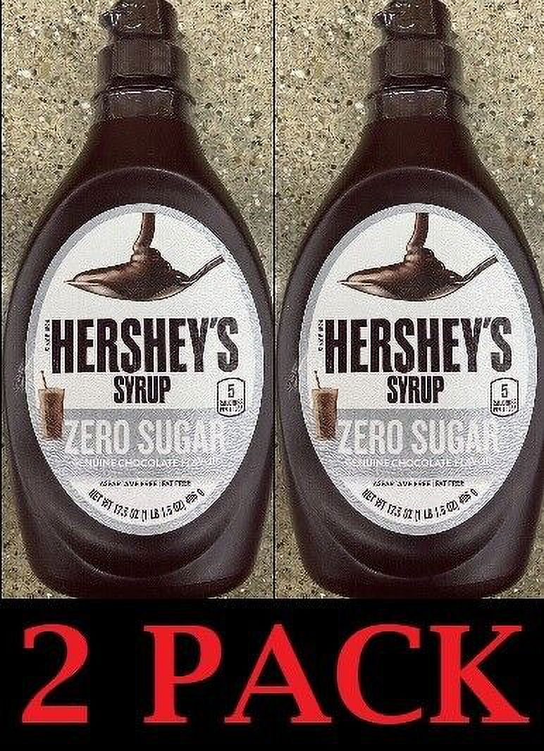 2 PACK 17.5 Oz Zero Sugar Chocolate Flavor Syrup X429601