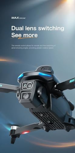 Foldable Drone with Dual 2K Camera, 2 Batteries M4577