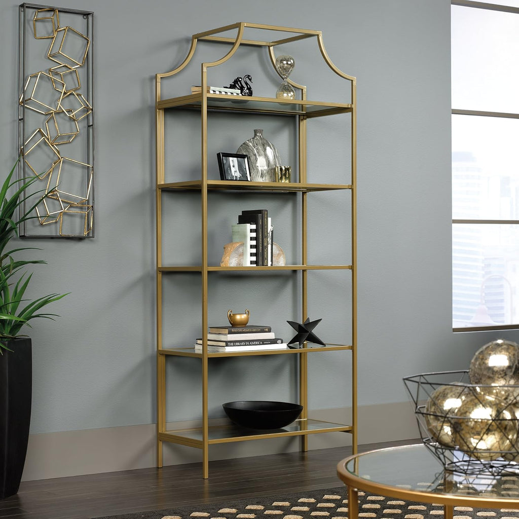 Satin Gold Bookcase K753918