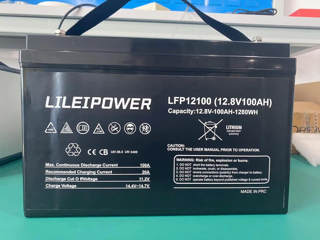 12.8V 100Ah LiFePO4 Battery with 100A BMS Q288117