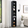 8-Tier Media Tower Rack with Adjustable Shelves I484
