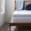 4 Inch Gel Memory Foam Mattress Topper, Twin XL, Blue A693364
