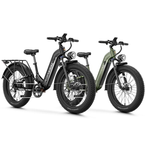 M1 Pro Electric Bike, 1800W Peak Motor, 48V 17.5Ah, 26'' x 4.0'' Fat Tire, 7 Speed, Dual Suspension N941939