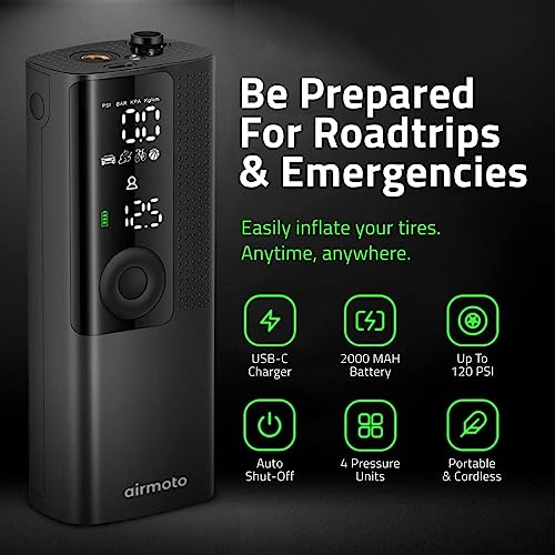 Tire Inflator Portable Air Compressor with Digital Pressure Gauge R3978
