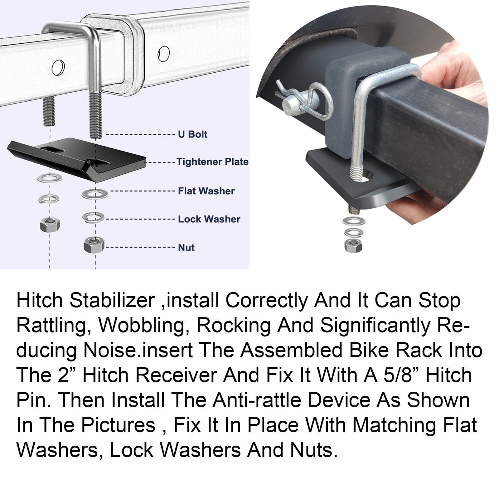 2" Hitch Receiver Foldable Tray 4 Bike Rack O2890