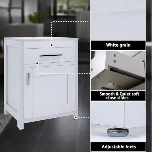 24 Inch Bathroom Vanity Sink Combo with Chrome Faucet F466514