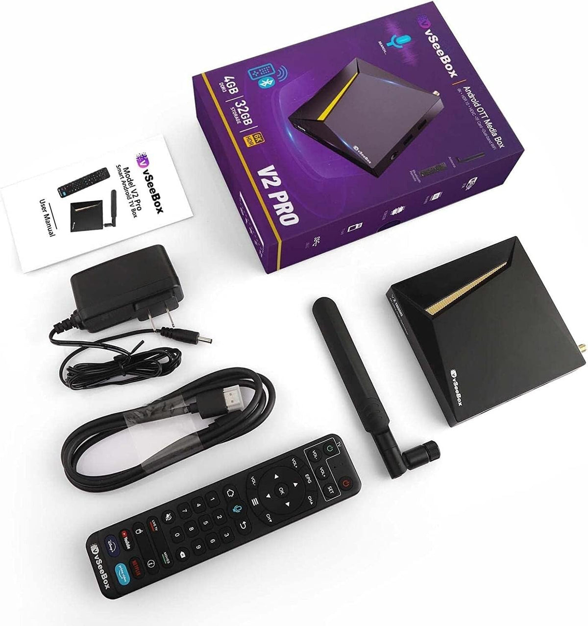 vSeeBox with Bluetooth Voice Remote & Wi-Fi S921570