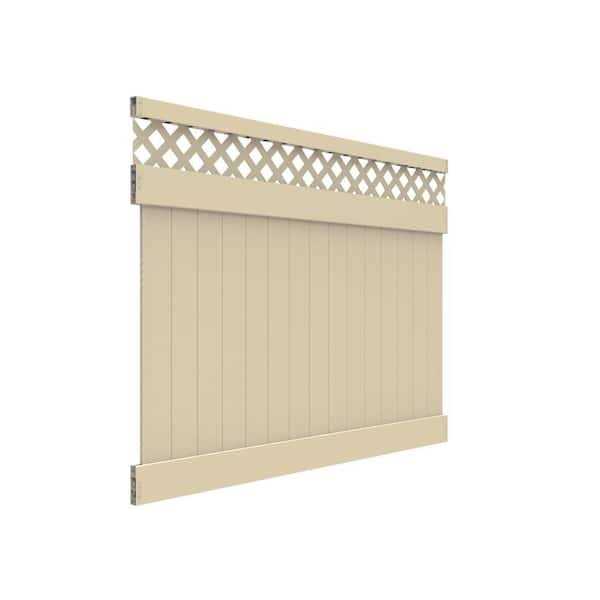 Vinyl Lattice Top Fence Panel A250918