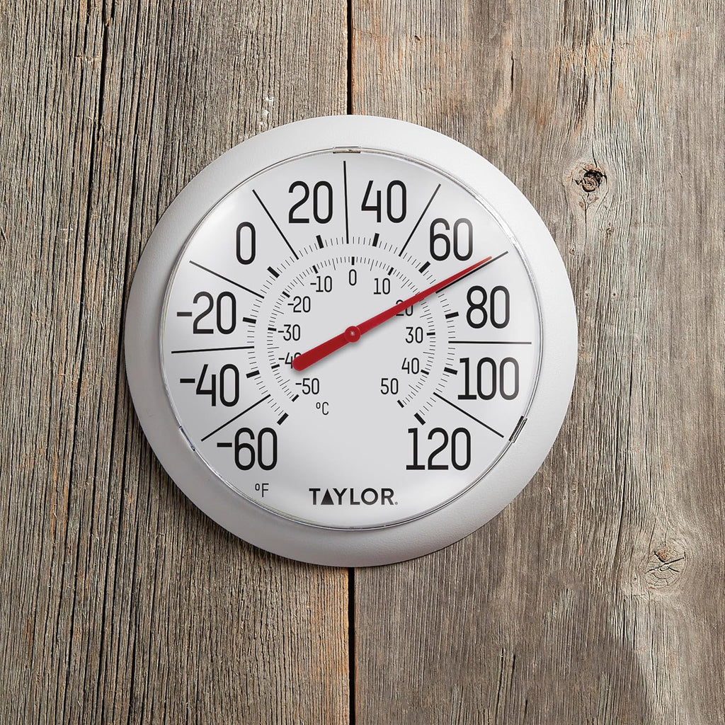 White Bezel 8.5 Inch Dial Thermometer G44708