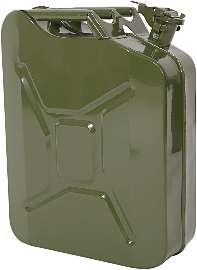 20L 5 Gallon Cold-Rolled Plate Gas Can with Flexible Spout C9875