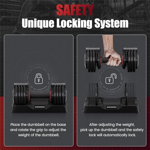 Adjustable 25/55LB Single Dumbbell with Anti-Slip Metal Handle G552617
