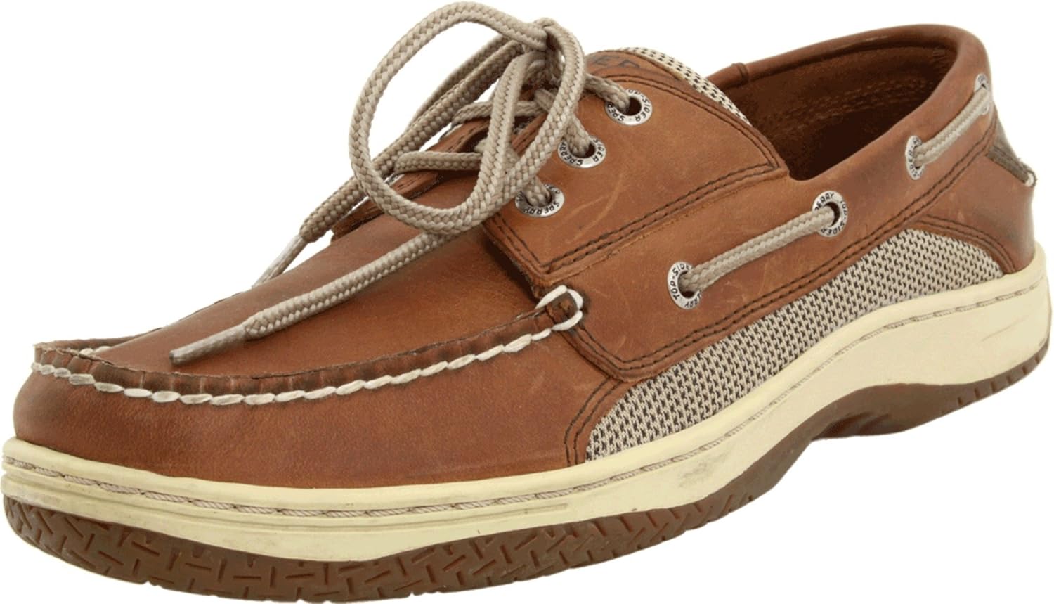 Men's Billfish 3-eye Boat Shoe Dark Tan 11 Wide L685965