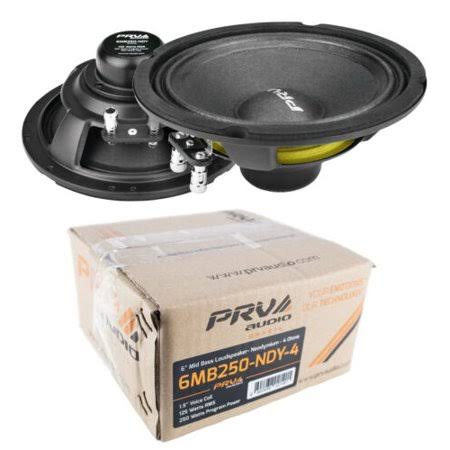 6 inch Neo Mid Bass Range Loud Speaker 4 Ohm 500 Watts Black H79718