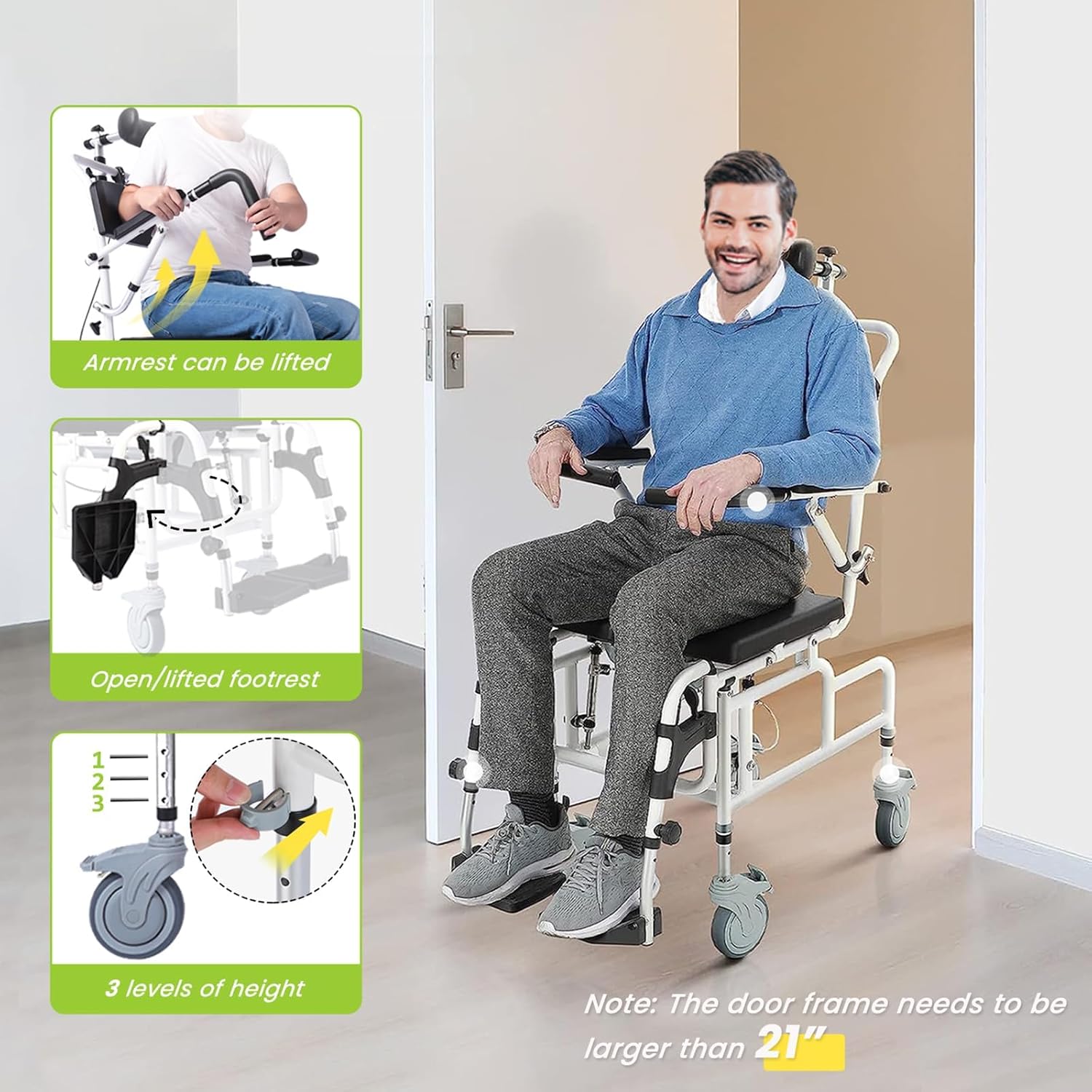 Reclining Shower Chair with Soft Seat Cushion G51572