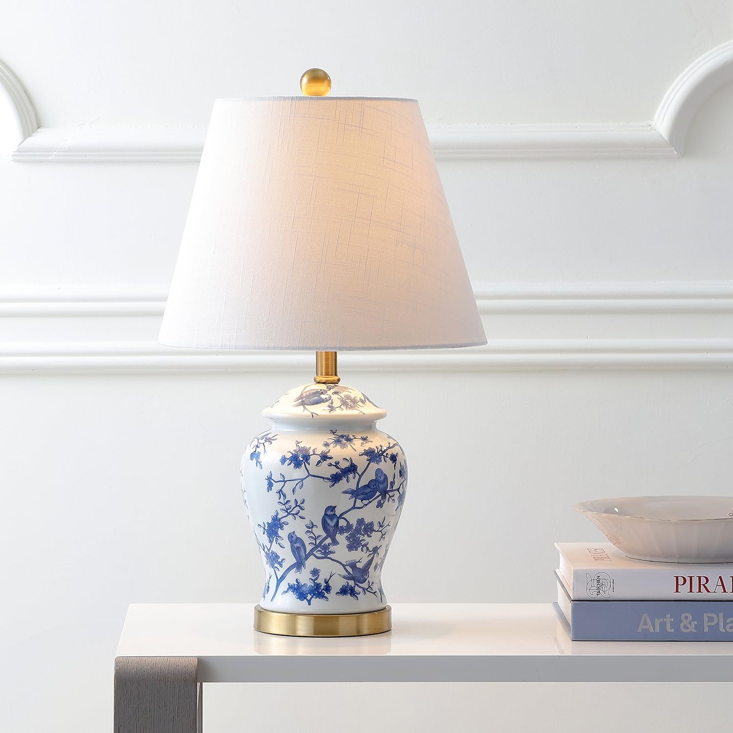 Blue/White Chinoiserie LED Table Lamp B5762