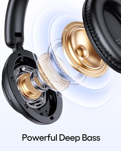 Active Noise Cancelling Wireless Over Ear Bluetooth Headphones Black K376823