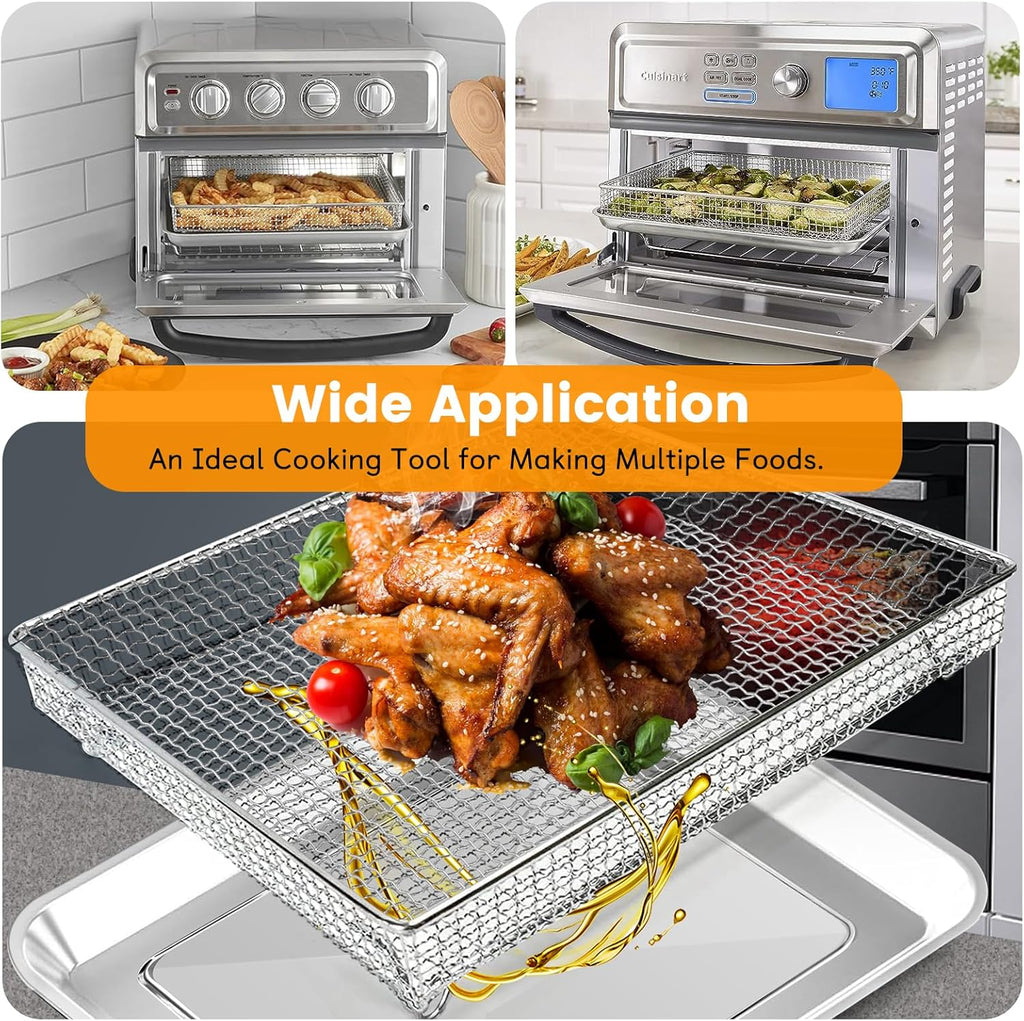 12.2 x 11 Inch Stainless Steel Mesh Air Fryer Basket M5094
