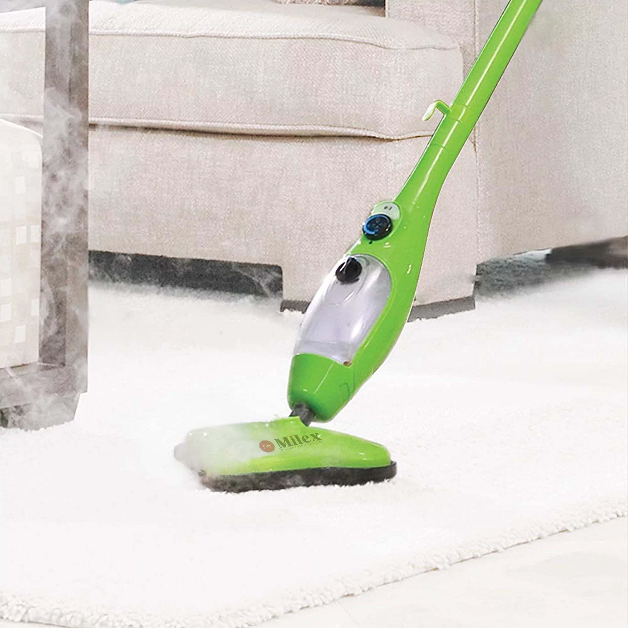 Floor Steamer with Detachable Handheld Steam Cleaner 6 in 1 O883