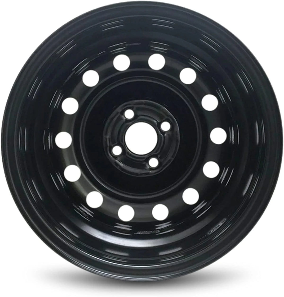 15 Inch Black Steel Rim W5485