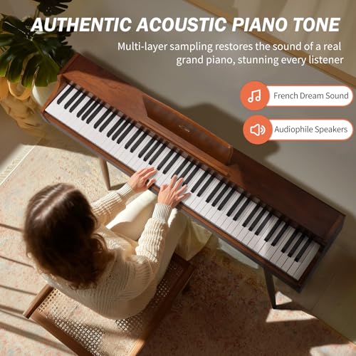 88-Key Weighted Action Digital Piano with Triple Pedal J74071