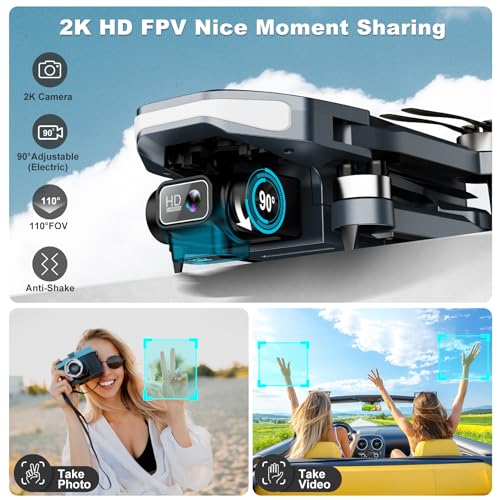 2K HD Camera GPS Drone with Brushless Motor Z363