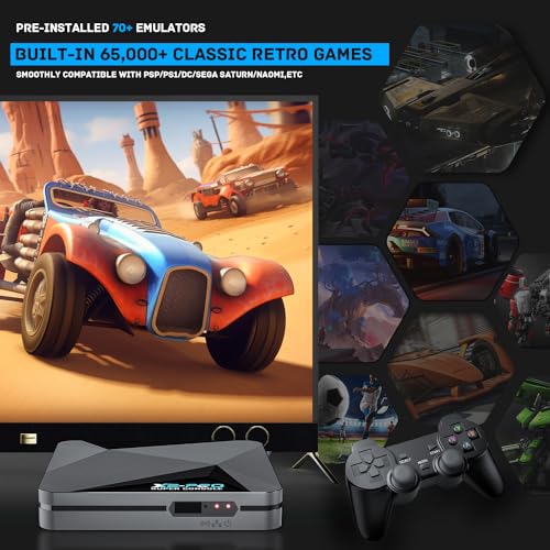 Retro Game Console with 65,000+ Classic Games, 4K HD Output N325