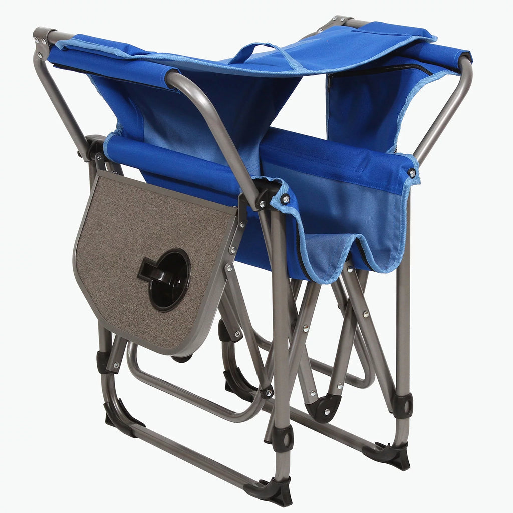 Outdoor Camping Folding Director's Chair with Side Table O4386