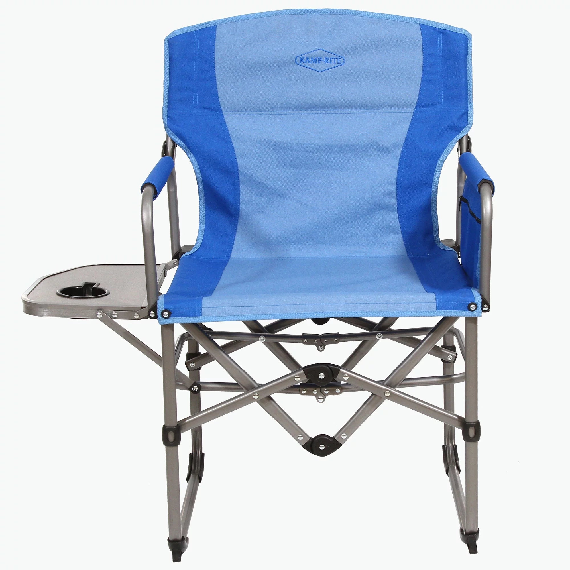Outdoor Camping Folding Director's Chair with Side Table O4386