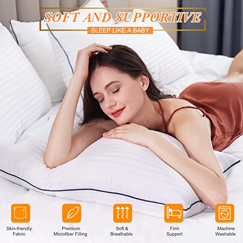 King Size Set of 2 Cooling Pillows with Down Alternative Filling K727