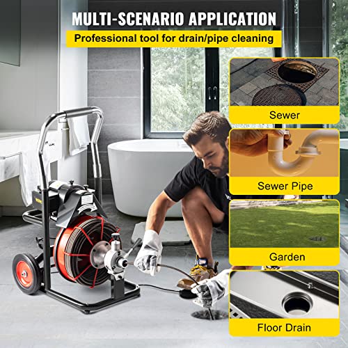 Drain Cleaner Machine with Foldable Handle U9906