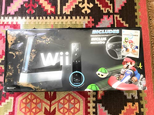 White Wii Console with Mario Kart Wii Bundle P4616