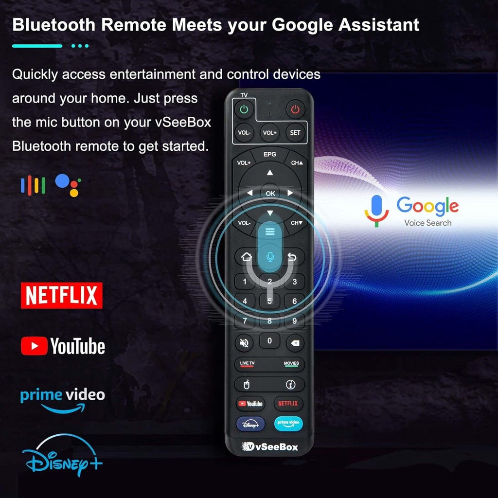 vSeeBox with Bluetooth Voice Remote & Wi-Fi S921570