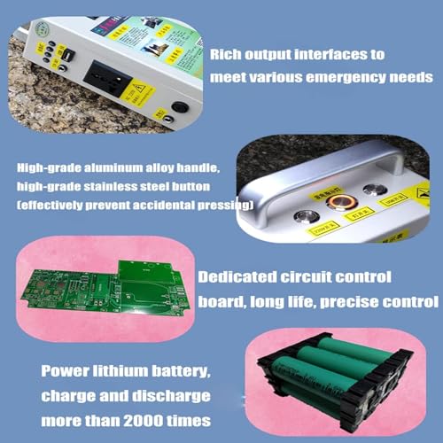 500W Hand Crank Generator with Outlets DC/USB Supply C9324