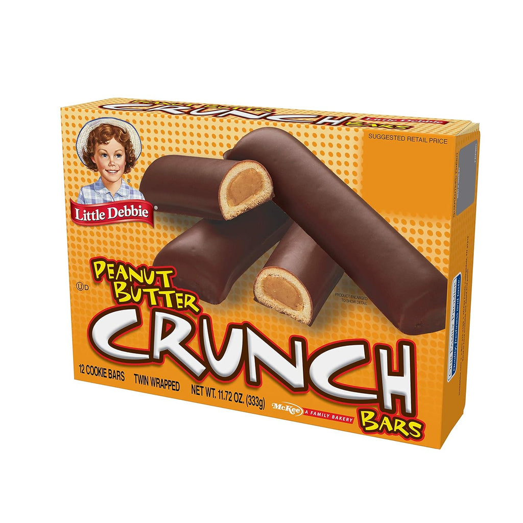 Peanut Butter Crunch Bars, 11.72 Oz Box, 6 Twin Wrapped Cookies, 12 Count B38408