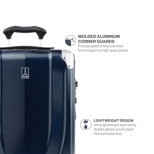 Royal Blue 21 Inch Hardside Expandable Luggage with 8 Spinner Wheels Q1716