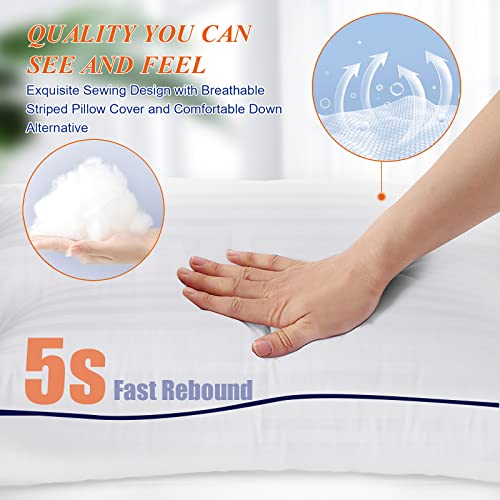 King Size Set of 2 Cooling Pillows with Down Alternative Filling K727