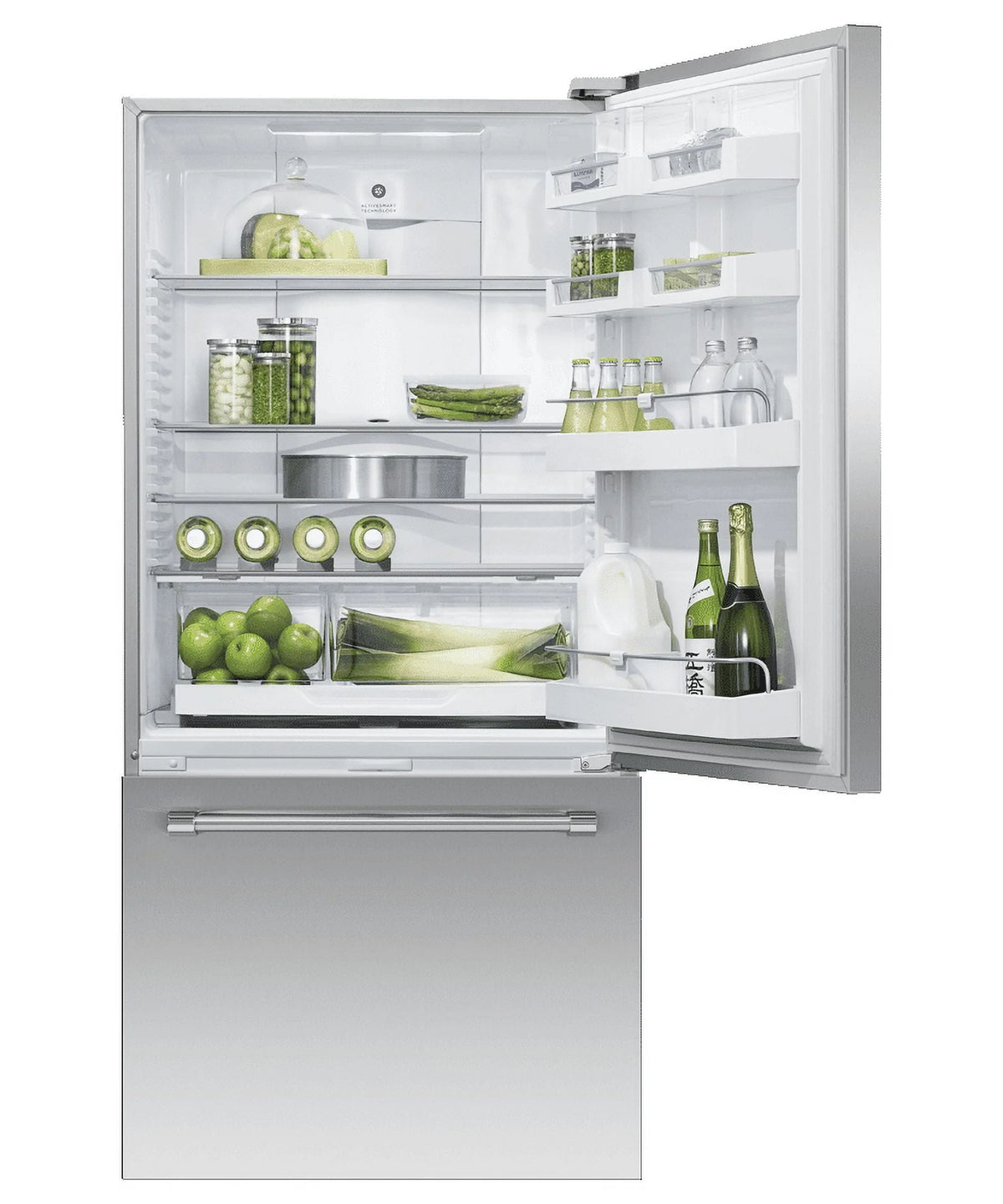 32 Wide 17.1 Cu. Ft. Bottom Freezer Refrigerator - Stainless X670