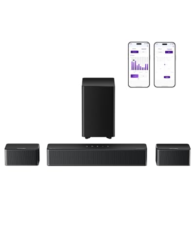 5.1CH Surround Sound Bar with Subwoofer, Dolby Atmos, 300W Q38503