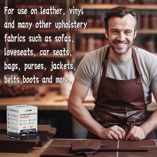 Brown Leather Repair Patch Kit 3x60 inches Waterproof U366158