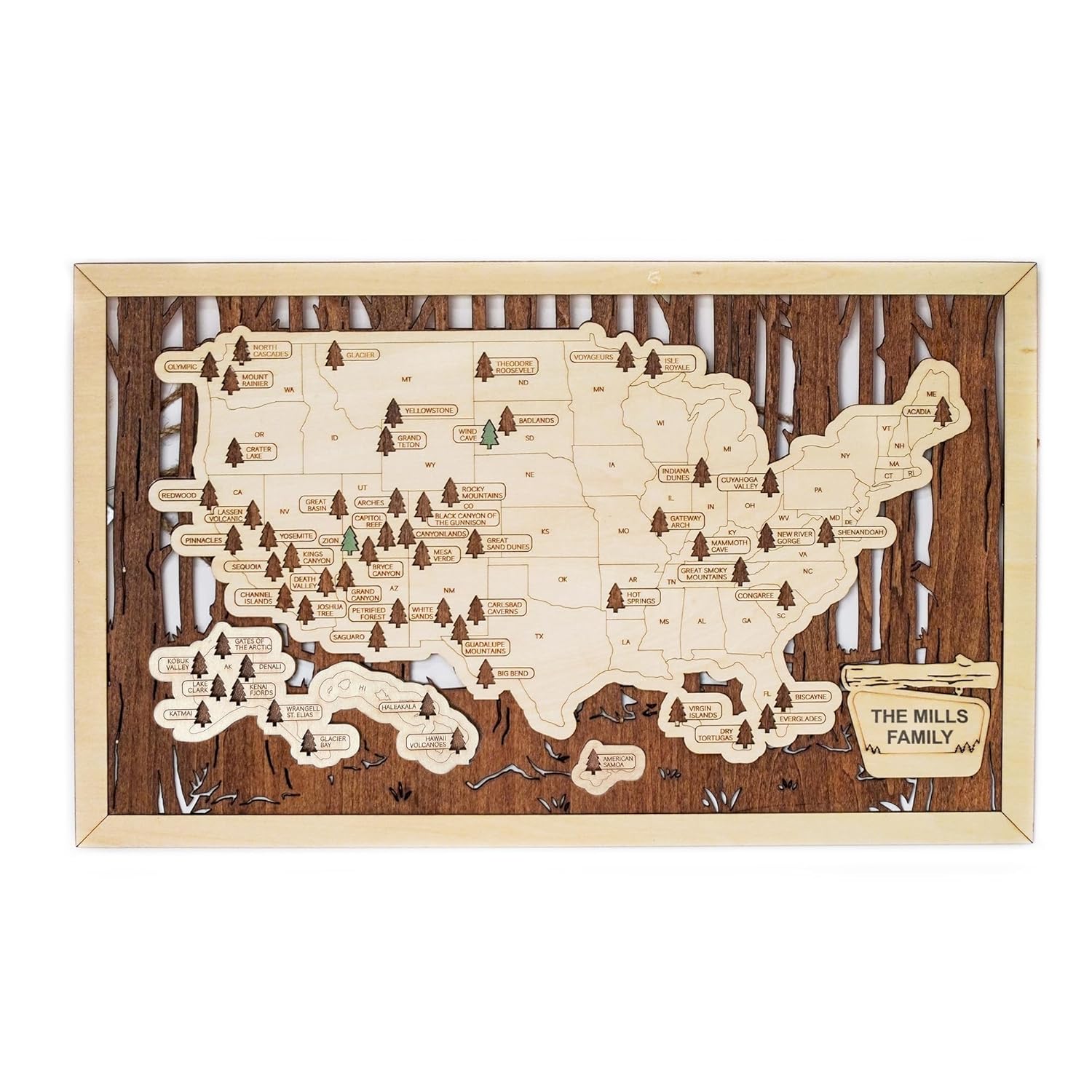 National Parks Map S559032