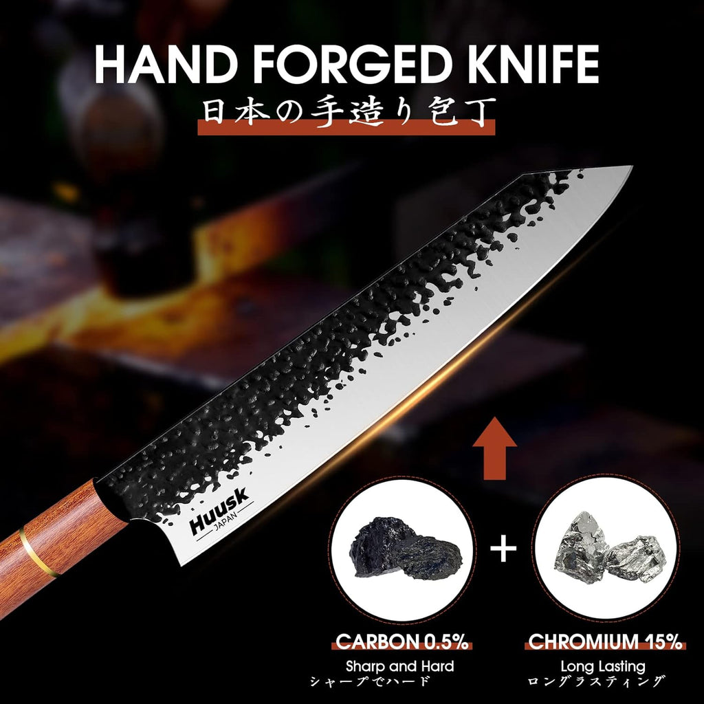9 Inch High Carbon Steel Chef Knife with Rosewood Handle B260089