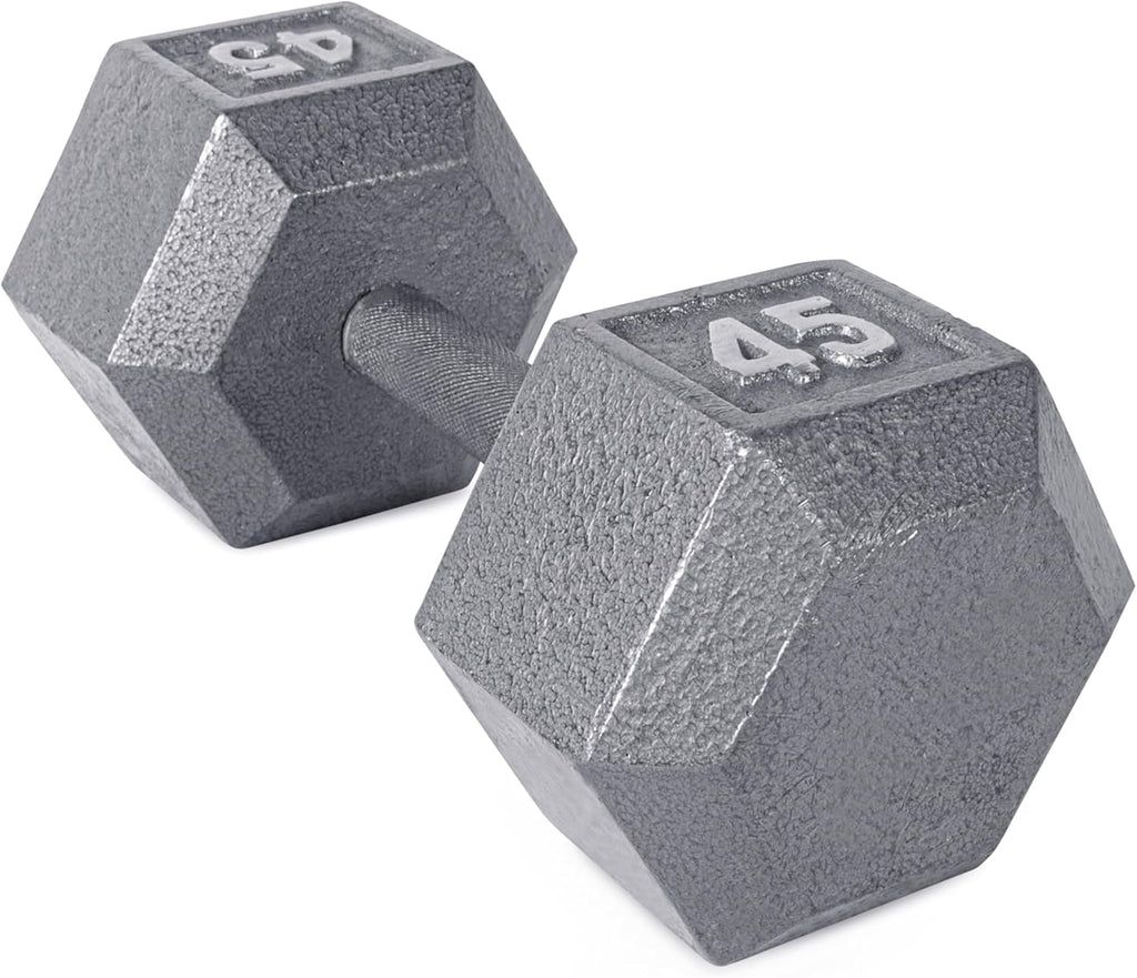 45 lb Cast Iron Hex Dumbbell W1097