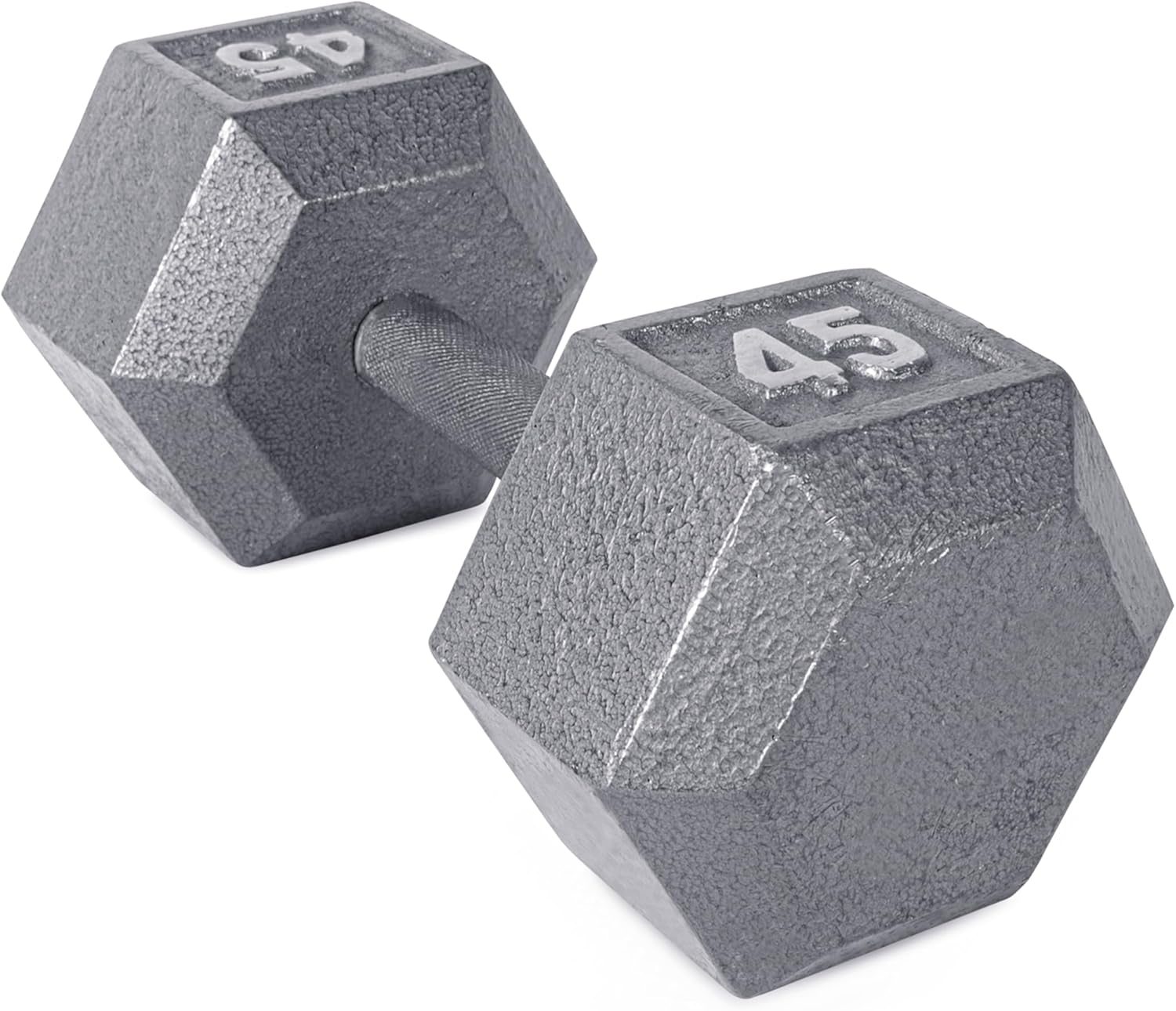 45 lb Cast Iron Hex Dumbbell W1097